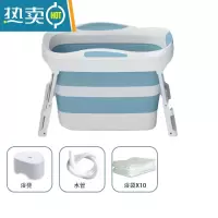 敬平可折叠泡澡桶家用洗澡浴桶便携沐浴桶器加高成人洗澡桶保温浴盆