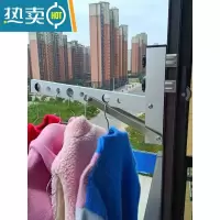 敬平铝合金晒被器防盗窗阳台护栏固定晾晒免打孔窗框晒被子家用衣架