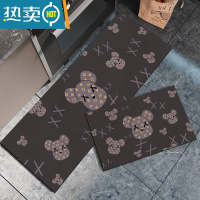 敬平厨房专用地垫吸油防滑垫加厚轻奢家用门口耐脏吸水软硅藻泥脚垫子