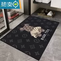 敬平硅藻泥踩脚垫浴室吸水防滑垫潮牌厕所耐脏门垫地毯卫生间速干垫子