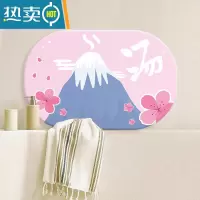 敬平日式卡通软硅藻泥地垫吸水防滑地垫富士山卫生间厕所浴室速干脚垫防滑垫