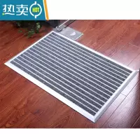 敬平家用铝合金地垫入户门除尘防滑吸水脚垫商用门厅门垫条纹地毯定制防滑垫600*1200
