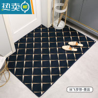 敬平轻奢简约现代欧式入户门地垫简约现代蹭土门垫防滑大门地垫脚垫防滑垫