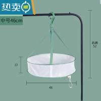 敬平晒衣篮晾衣网衣服平铺网兜家用晾袜子器晒毛衣防变形专用晾衣架 绿边中号单层(直径46cm)