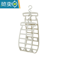 敬平晒枕头器家用网多功能抱枕晾晒专用架室外阳台挂袋夹衣架架子 仙踪绿晒衣篮