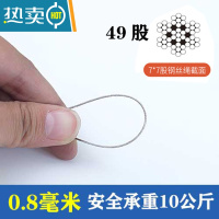 敬平316不锈钢细软钢丝绳 晾衣架钢丝绳316 0.6mm1mm1.5mm2mm3mm4mm 0.8mm(一卷绳子