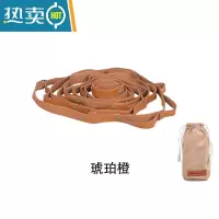敬平大号户外多功能皮革挂绳露营灯天幕晾衣绳露营收纳整理防滑露营绳 巧克力色绳子