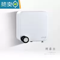 敬平隐形收缩晾衣绳器304不锈钢免打孔室内壁挂酒店伸缩晾衣架 烤漆白(打孔/免打孔双用)绳子