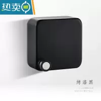 敬平隐形收缩晾衣绳器304不锈钢免打孔室内壁挂酒店伸缩晾衣架 烤漆黑(打孔/免打孔双用)绳子