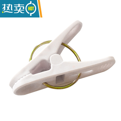 敬平100个夹子防风小号晾衣夹家用衣服大号夹固定晒衣架内衣袜夹塑料 40个强力装(纯白色)高品质