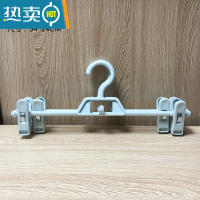 敬平家用裤架叠夹裤夹衣架挂裙子汉服夹子多功能晾衣夹 蓝色(3支装) 3个