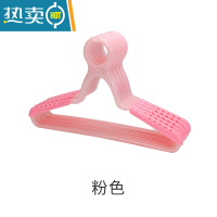 敬平儿童衣架宝宝防风夹子衣撑卡扣衣夹子婴儿家用阳台防掉衣挂 儿童 粉色(无裤夹) 5个