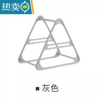 敬平衣架收纳器阳台免打孔 家用整理架空间衣挂桌面放晾衣架夹架子 灰色 6月30号发货 1个衣夹