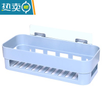 敬平厨房置物架壁挂式免打孔浴室卫生间置物架墙上厨房收纳置物架 单个装(颜色随机)浴室置物架