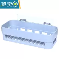 敬平厨房置物架壁挂式免打孔浴室卫生间置物架墙上厨房收纳置物架 单个装(颜色随机)浴室置物架