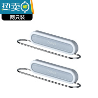 敬平浴室拖鞋架免打孔卫生间墙壁挂式厕所鞋子收纳器壁挂墙上置物架 简约灰 短款[2个装]浴室置物架