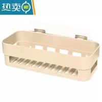 敬平卫生间收纳器墙上宿舍洗漱台免打孔挂墙厨房置物架网红厨房器 单个装(颜色随机)浴室置物架