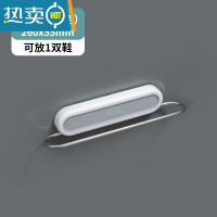 敬平浴室拖鞋架免打孔卫生间墙壁挂式厕所鞋子收纳器壁挂墙上置物架 简约灰 短款(优选不锈钢 折叠省空间)浴室置物架