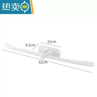 敬平简约毛巾架卫生间收纳置物架浴室免打孔塑料创意单杆浴巾挂架 白色[1个装]浴室置物架