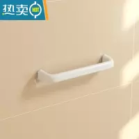 敬平浴室毛巾架免打孔卫生间置物架挂架儿童浴巾架晾毛巾杆子厨房日式 短款白色(长30.5cm)浴室置物架