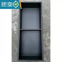 敬平定制壁龛嵌入式置物架收纳浴室金属壁柜卫生间装饰隔板 定制黑钛金 拍下前联系客服浴室置物架