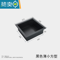 敬平卫生间304不锈钢壁龛 嵌入墙式置物架埋墙式淋浴房暗装收纳柜浴室 内200*180*80薄小方形[黑色]浴室置物架