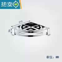 敬平免打孔三角篮卫生间不锈钢墙转角三角架淋浴房墙角置物架 银色三角篮[精品款]浴室置物架