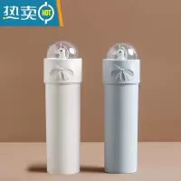 敬平创意洗漱杯旅行牙刷牙膏收纳盒学生宿舍卡通可爱情侣便携式牙桶 白色+蓝色
