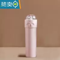 敬平创意洗漱杯旅行牙刷牙膏收纳盒学生宿舍卡通可爱情侣便携式牙桶 粉色