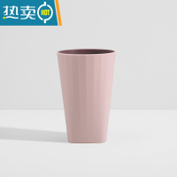 敬平漱口杯牙刷杯创意简约家用刷牙杯便携男女情侣套装韩男生宿舍学生 无手柄款 浅肉色单个装洗漱杯