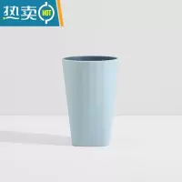 敬平漱口杯牙刷杯创意简约家用刷牙杯便携男女情侣套装韩男生宿舍学生 无手柄款 浅蓝色单个装洗漱杯