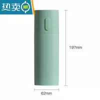 敬平简约北欧旅行牙具套装洗漱用品便携式牙膏牙刷收纳盒多功能漱口杯 大号牙刷盒-绿色洗漱杯
