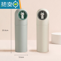 敬平旅行洗漱杯宿舍可爱牙杯儿童牙具筒牙刷收纳盒便携漱口杯塑料牙桶 [蓝绿色+灰白色]2个装