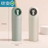 敬平旅行洗漱杯宿舍可爱牙杯儿童牙具筒牙刷收纳盒便携漱口杯塑料牙桶 [蓝绿色+灰白色]2个装