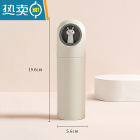 敬平旅行洗漱杯宿舍可爱牙杯儿童牙具筒牙刷收纳盒便携漱口杯塑料牙桶 灰白色