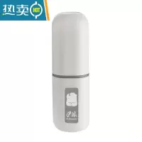 敬平旅行牙刷杯牙膏收纳盒便携式套装塑料洗漱杯创意漱口杯子 白色