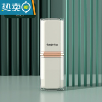 敬平旅行便携式漱口杯高颜值情侣ins风轻奢高端家庭洗漱杯牙膏牙刷盒 旅行[瓷白]家庭四口杯