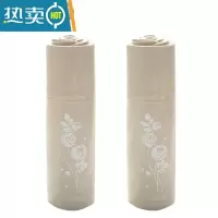 敬平旅行洗漱杯便携式多功能简约牙缸牙膏牙刷杯漱口杯牙具收纳盒带盖 卡其2个装
