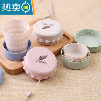 敬平可折叠水杯便携式杯子漱口杯伸缩杯硅胶旅行折叠杯旅游压缩杯户外 混色[三个装]洗漱杯