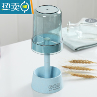 敬平漱口杯刷牙杯子牙刷牙缸牙具可爱男女学生宿舍便携收纳盒洗漱套装 升级加厚款-海洋蓝洗漱杯