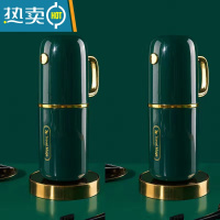 敬平旅行漱口杯刷牙杯牙缸套装牙具牙刷杯子牙膏盒便携式高颜值洗漱杯 [宝石绿]双杯(可拆卸手柄)2套