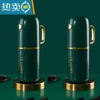 敬平旅行漱口杯刷牙杯牙缸套装牙具牙刷杯子牙膏盒便携式高颜值洗漱杯 [宝石绿]双杯(可拆卸手柄)2套