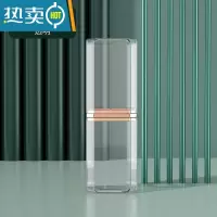 敬平旅行洗漱杯便携式漱口刷牙的杯子家庭简约牙具套装牙缸牙膏收纳盒 透明款[两杯装]情侣推荐/两人适用