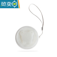 敬平折叠水杯户外旅行压缩便携式可装沸水伸缩迷你收缩硅胶杯漱口杯子 半透明洗漱杯