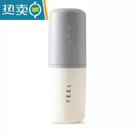 敬平旅行牙刷杯套装便携式简约情侣牙刷收纳盒创意家用漱口杯子牙缸 灰白[1个装]洗漱杯