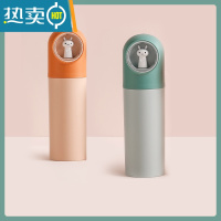 敬平漱口杯牙具杯宿舍女可爱ins风洗漱杯便携式旅行牙刷收纳盒牙具盒 桔粉+浅绿 2个装 情侣/闺蜜