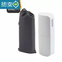 敬平牙刷盒便携式洗漱杯旅行套装家用简约情侣牙膏收纳缸漱口杯子带盖 灰白色洗漱杯+收纳包