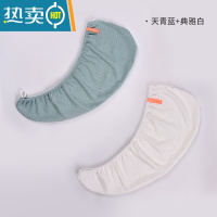 敬平华夫格干发帽女吸水速干洗头浴帽包头发毛巾新款网红 天青蓝+典雅白[2条装]