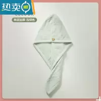 敬平干发帽女吸水速干加厚2021新款浴帽洗头包头巾器擦头发毛巾 单层加厚-浅绿