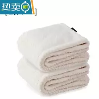 敬平2条装干发帽浴帽日常速干包头巾菠萝格加厚吸水干发巾 奶白色*2